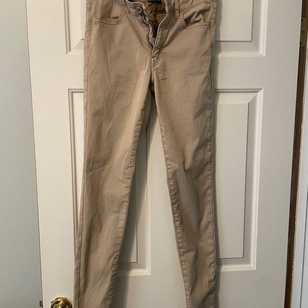 American Eagle Outfitters Beige Stretch Pants